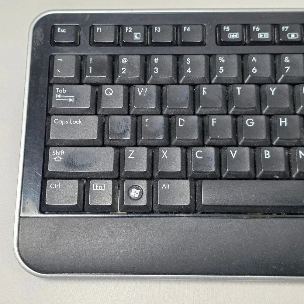 HP 5335U USB Wired Gaming Computer Keyboard Volume Control Black 505060-371
